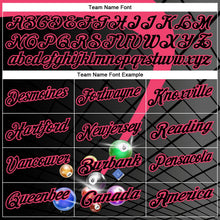 Laden Sie das Bild in den Galerie-Viewer, Uksn Individuelles Schwarz-Neonpink Billardkugeln Funktions-Poloshirt
