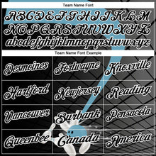 Laden Sie das Bild in den Galerie-Viewer, Uksn Individuelles Schwarz Schattenblau-Weiß Bowling geometrisches Gitter Funktions-Poloshirt