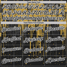 Laden Sie das Bild in den Galerie-Viewer, Uksn Individuelles Schwarz Altgold-Weiß Tropfende Spritzerfarbe Funktions-Poloshirt