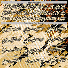 Laden Sie das Bild in den Galerie-Viewer, Uksn Individuelles Schwarz-Creme Abstrakte Grunge-Spritzer diagonale Streifen Funktions-Poloshirt