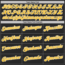 Laden Sie das Bild in den Galerie-Viewer, Uksn Individuelles Schwarz Gold Grau-Weiß Blitz-Geometrie Funktions-Poloshirt