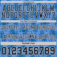 Laden Sie das Bild in den Galerie-Viewer, Uksn Individuelles Schwarz Weiß-Hellblau Seitenstreifen Sonnenflamme Wendbar Doppelseitig Sublimation Basketball-Set Trikot