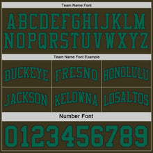 Laden Sie das Bild in den Galerie-Viewer, Uksn Individuelles Schwarz(Oliv)-Kelly-Grün Camouflage Seitenstreifen Wendbar Doppelseitig Sublimation Basketball-Set Trikot