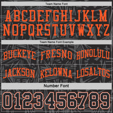 Laden Sie das Bild in den Galerie-Viewer, Uksn Individuelles Schwarz Weiß-Orange Seitenstreifen Sterne Geometrisch Splitter Sternenburst Wendbar Doppelseitig Sublimation Basketball-Set Trikot