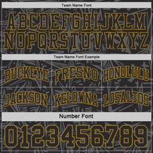 Laden Sie das Bild in den Galerie-Viewer, Uksn Individuelles Schwarz Altgold-Weiß Seitenstreifen Sterne Geometrisch Splitter Sternenburst Wendbar Doppelseitig Sublimation Basketball-Set Trikot