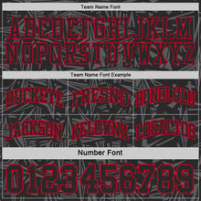 Laden Sie das Bild in den Galerie-Viewer, Uksn Individuelles Schwarz Rot-Weiß Seitenstreifen Sterne Geometrisch Splitter Sternenburst Wendbar Doppelseitig Sublimation Basketball-Set Trikot