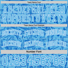 Laden Sie das Bild in den Galerie-Viewer, Uksn Individuelles Schwarz Weiß-Himmelblau Seitenstreifen Sterne Geometrisch Splitter Sternenburst Wendbar Doppelseitig Sublimation Basketball-Set Trikot