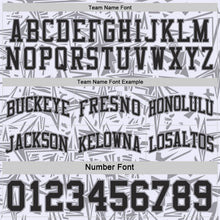 Laden Sie das Bild in den Galerie-Viewer, Uksn Individuelles Schwarz Weiß-Grau Seitenstreifen Sterne Geometrisch Splitter Sternenburst Wendbar Doppelseitig Sublimation Basketball-Set Trikot