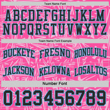 Laden Sie das Bild in den Galerie-Viewer, Uksn Individuelles Schwarz Himmelblau-Pink Seitenstreifen Sterne Geometrisch Splitter Sternenburst Wendbar Doppelseitig Sublimation Basketball-Set Trikot