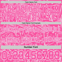 Laden Sie das Bild in den Galerie-Viewer, Uksn Individuelles Schwarz Weiß-Pink Seitenstreifen Sterne Geometrisch Splitter Sternenburst Wendbar Doppelseitig Sublimation Basketball-Set Trikot
