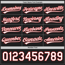 Laden Sie das Bild in den Galerie-Viewer, Uksn Individuelles Schwarz Weiß-Rot Wendbares Baseball-Trikot mit Knopfleiste