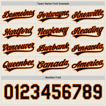 Laden Sie das Bild in den Galerie-Viewer, Uksn Individuelles Schwarz-Orange Wendbares Baseball-Trikot mit Knopfleiste