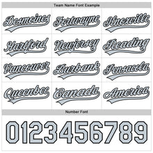 Laden Sie das Bild in den Galerie-Viewer, Uksn Individuelles Schwarz-Silber Wendbares Baseball-Trikot mit Knopfleiste