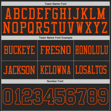 Laden Sie das Bild in den Galerie-Viewer, Uksn Individuelles Schwarz-Orange Wendbares Zweiseitiges Authentisches Football Trikot