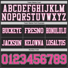 Laden Sie das Bild in den Galerie-Viewer, Uksn Individuelles Schwarz Pink-Weiß Wendbares Zweiseitiges Authentisches Football Trikot