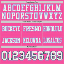 Laden Sie das Bild in den Galerie-Viewer, Uksn Individuelles Schwarz Pink-Hellblau Wendbares Zweiseitiges Authentisches Football Trikot
