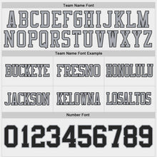 Laden Sie das Bild in den Galerie-Viewer, Uksn Individuelles Schwarz-Grau Wendbares Zweiseitiges Authentisches Football Trikot