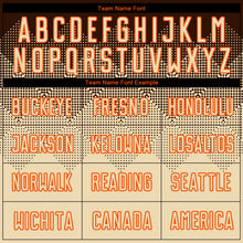 Laden Sie das Bild in den Galerie-Viewer, Uksn Individuelles Braun Creme-Orange Sublimations-Fußballtrikot