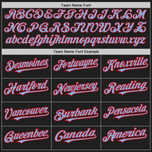 Laden Sie das Bild in den Galerie-Viewer, Uksn Individuelles Schwarz Rot mit Nadelstreifen Hellblau Zweiknopf Unisex Softball-Trikot
