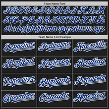 Laden Sie das Bild in den Galerie-Viewer, Uksn Individuelles Schwarz Royalblau Nadelstreifen Weiß Zweiknopf Unisex Softball-Trikot