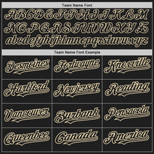 Laden Sie das Bild in den Galerie-Viewer, Uksn Individuelles Schwarz Creme mit Nadelstreifen Creme Zweiknopf Unisex Softball-Trikot