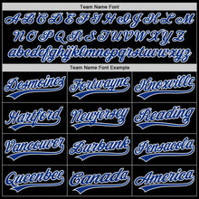 Laden Sie das Bild in den Galerie-Viewer, Uksn Individuelles Schwarz Royalblau-Altgold Zweiknopf Unisex Softball-Trikot