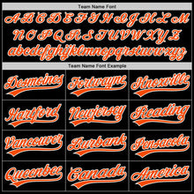 Laden Sie das Bild in den Galerie-Viewer, Uksn Individuelles Schwarz Royalblau-Orange Zweiknopf Unisex Softball-Trikot