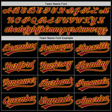Laden Sie das Bild in den Galerie-Viewer, Uksn Individuelles Schwarz Kastanienbraun-Gold Zweiknopf Unisex Softball-Trikot