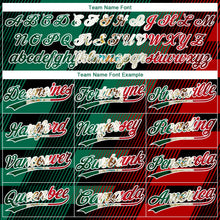 Laden Sie das Bild in den Galerie-Viewer, Uksn Individuelles Schwarz Vintage mexikanische Flagge Kelly-Grün Rot-Weiß Mexiko Zweiknopf Unisex Softball-Trikot