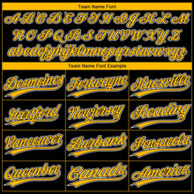 Laden Sie das Bild in den Galerie-Viewer, Uksn Individuelles Schwarz Gold-Weiß Farbverlauf-Stil Funkelnder Stern Zweiknopf Unisex Softball-Trikot