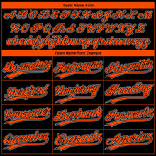 Laden Sie das Bild in den Galerie-Viewer, Uksn Individuelles Schwarz Orange-Grau San Francisco City Edition Farbverlauf Zweiknopf Unisex Softball-Trikot
