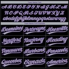 Laden Sie das Bild in den Galerie-Viewer, Uksn Individuelles Schwarz Grau-Violett Sacramento City Edition Farbverlauf Zweiknopf Unisex Softball-Trikot
