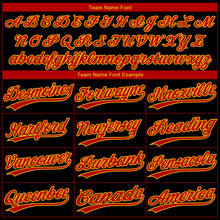Laden Sie das Bild in den Galerie-Viewer, Uksn Individuelles Schwarz Rot-Gold Atlanta City Edition Farbverlauf Zweiknopf Unisex Softball-Trikot