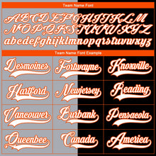 Laden Sie das Bild in den Galerie-Viewer, Uksn Individuelles Schwarz Orange Grau-Weiß Split-Fashion Eishockey-Trikot mit Schnürkragen