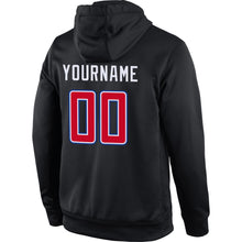 Laden Sie das Bild in den Galerie-Viewer, Uksn Individuelles Bestickt Schwarz Rot-Weiß Sport Pullover Sweatshirt Hoodie