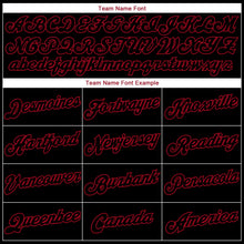 Laden Sie das Bild in den Galerie-Viewer, Uksn Individuelles Bestickt Schwarz Schwarz-Rot Sport Pullover Sweatshirt Hoodie