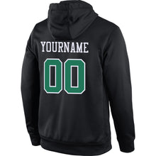 Laden Sie das Bild in den Galerie-Viewer, Uksn Individuelles Bestickt Schwarz Kelly-Grün-Weiß Sport Pullover Sweatshirt Hoodie