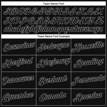 Laden Sie das Bild in den Galerie-Viewer, Uksn Individuelles Bestickt Schwarz Schwarz-Grau Sport Pullover Sweatshirt Hoodie