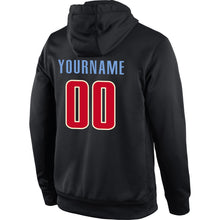 Laden Sie das Bild in den Galerie-Viewer, Uksn Individuelles Bestickt Schwarz Rot-Creme Sport Pullover Sweatshirt Hoodie
