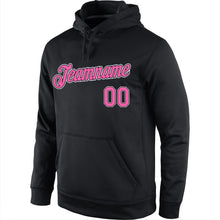Laden Sie das Bild in den Galerie-Viewer, Uksn Individuelles Bestickt Schwarz Pink-Weiß Sport Pullover Sweatshirt Hoodie
