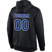 Laden Sie das Bild in den Galerie-Viewer, Uksn Individuelles Bestickt Schwarz Royalblau-Rot Sport Pullover Sweatshirt Hoodie