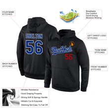 Laden Sie das Bild in den Galerie-Viewer, Uksn Individuelles Bestickt Schwarz Royalblau-Rot Sport Pullover Sweatshirt Hoodie