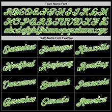 Laden Sie das Bild in den Galerie-Viewer, Uksn Individuelles Bestickt Schwarz Neongrün-Weiß Sport Pullover Sweatshirt Hoodie