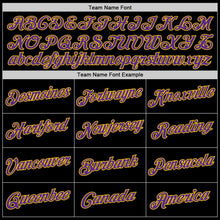 Laden Sie das Bild in den Galerie-Viewer, Uksn Individuelles Bestickt Schwarz Violett-Gold Sport Pullover Sweatshirt Hoodie