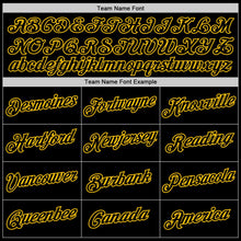 Laden Sie das Bild in den Galerie-Viewer, Uksn Individuelles Schwarz Schwarz-Gold Funktions-T-Shirt