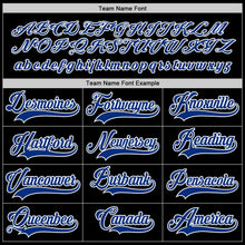 Laden Sie das Bild in den Galerie-Viewer, Uksn Individuelles Schwarz Royalblau-Rot Eishockey-Trikot
