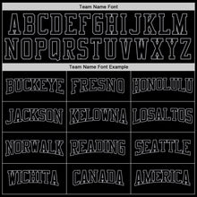 Laden Sie das Bild in den Galerie-Viewer, Uksn Individuelles Bestickt Schwarz Schwarz-Grau Sport Pullover Sweatshirt Hoodie