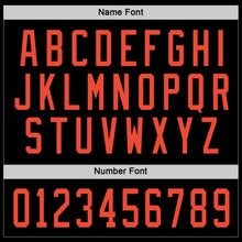 Laden Sie das Bild in den Galerie-Viewer, Uksn Individuelles Schwarz Orange Eishockey-Trikot