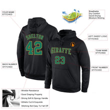 Laden Sie das Bild in den Galerie-Viewer, Uksn Individuelles Bestickt Schwarz Kelly-Grün-Altgold Sport Pullover Sweatshirt Hoodie