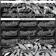 Laden Sie das Bild in den Galerie-Viewer, Uksn Individuelles Bestickt Schwarz Grau-Weiß 3D Graffiti Spritzer Street Art Sport Pullover Sweatshirt Hoodie
